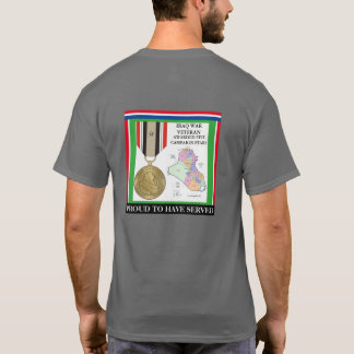5 CAMPAIGN STARS IRAQ WAR VETERAN T-Shirt