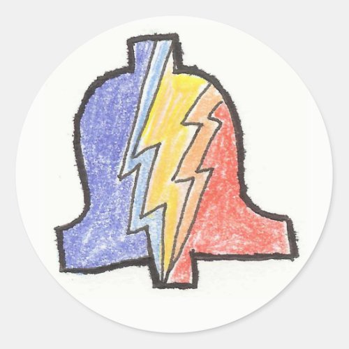 5 Color Hand Drawn PLA Logo Sticker