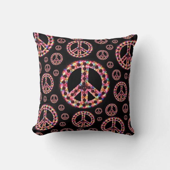 5-Color Peace American MoJo FLIP Pillow (Front)