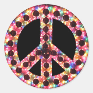 5-color peace sticker