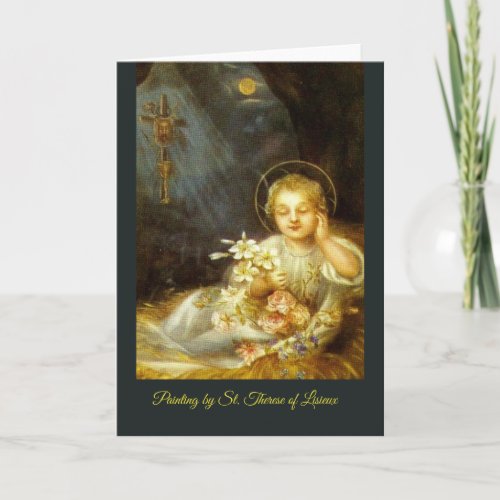 5 Day Novena Painting Baby Jesus St Therese Card