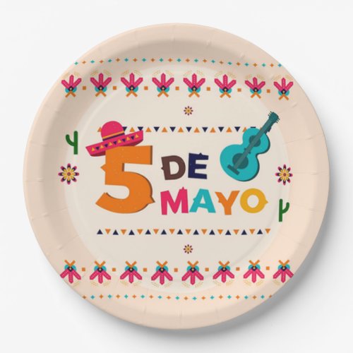 5 De Mayo Cinco de Mayo Party Paper Plate