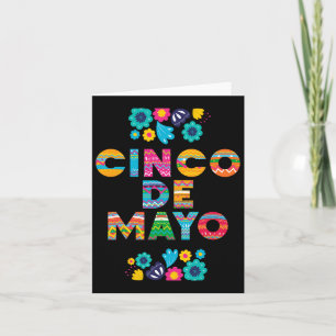 5 De Mayo Cinco De Mayo Sombrero Maraca Card