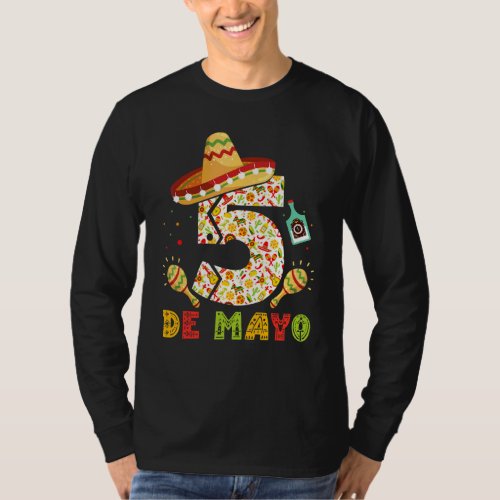 5 De Mayo Fiesta Party Mexican Fiesta Sombrero T_Shirt