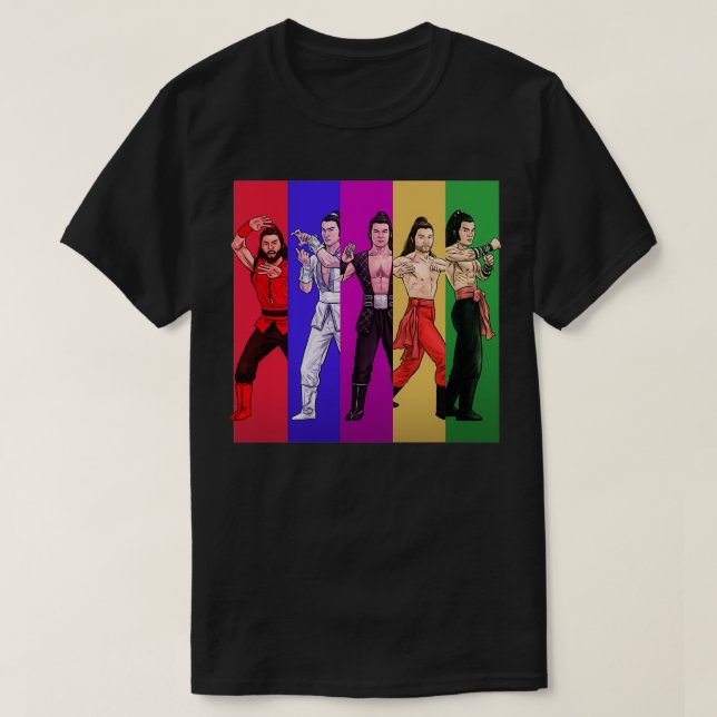 5 Deadly Venoms Color Collage T-Shirt (Design Front)