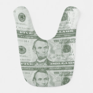 5 Dollar Bill Baby Bib