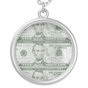 5 Dollar Bill Necklace