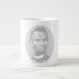 $5 Dollar Money of President Abraham Lincoln Giant Coffee Mug