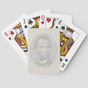 $5 Dollar Money of President Abraham Lincoln Poker Cards