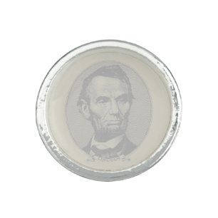$5 Dollar Money of President Abraham Lincoln Ring