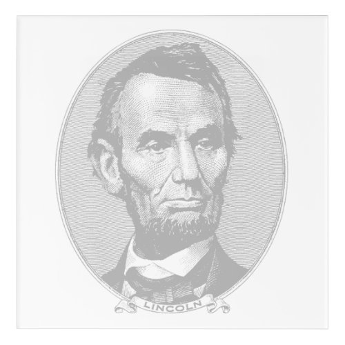 5Dollar President Abraham Lincoln Money  Acrylic Print