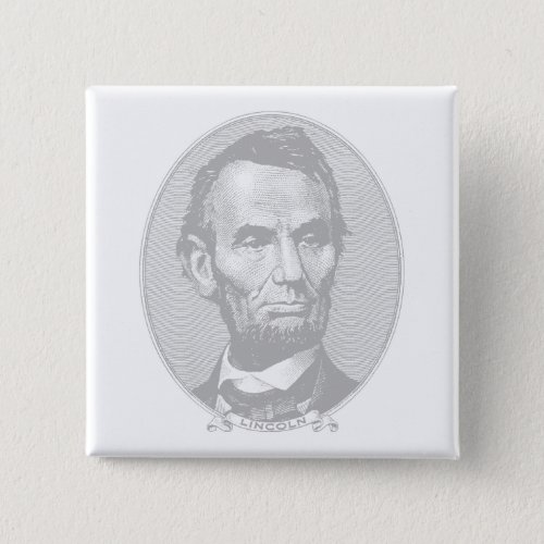 5Dollar President Abraham Lincoln Money  Button