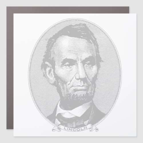 5Dollar President Abraham Lincoln Money  Car Magnet