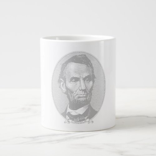 5Dollar President Abraham Lincoln Money  Giant Coffee Mug