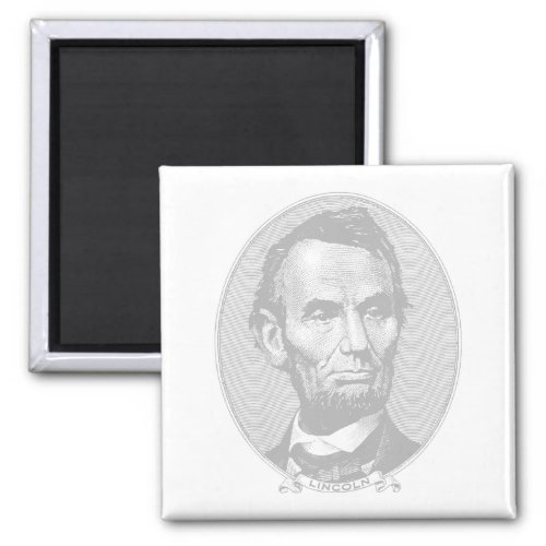5Dollar President Abraham Lincoln Money  Magnet