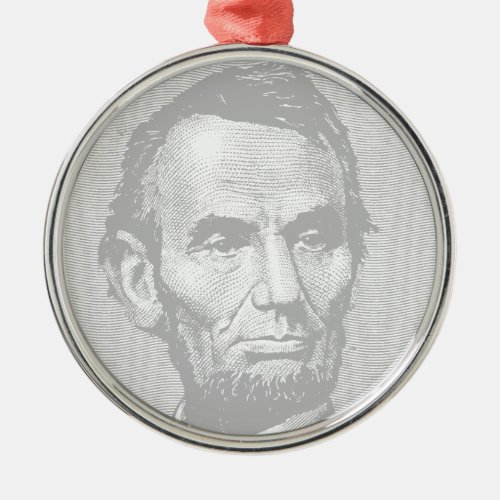 5Dollar President Abraham Lincoln Money  Metal Ornament