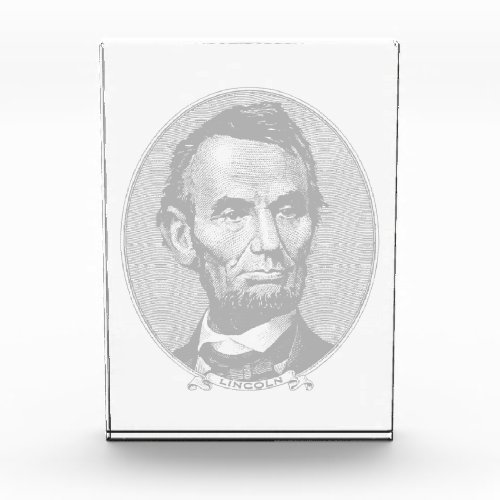 5Dollar President Abraham Lincoln Money  Photo Block