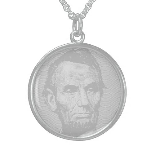 5Dollar President Abraham Lincoln Money  Sterling Silver Necklace