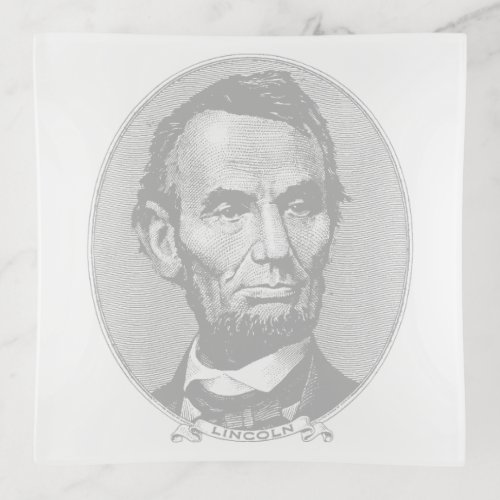 5Dollar President Abraham Lincoln Money  Trinket Tray