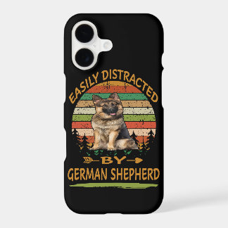 5 Easily Distracted By German Shepherd Vintage iPhone 17 Case
