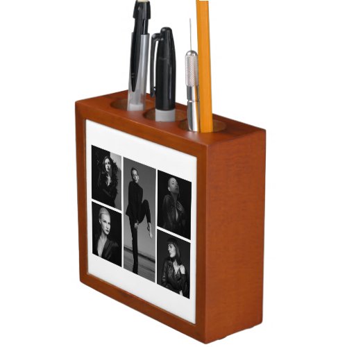 5 Editable Photo Collage Desk Organizer