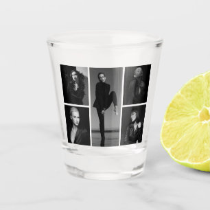 5 Editable Photo Collage Shot Glass