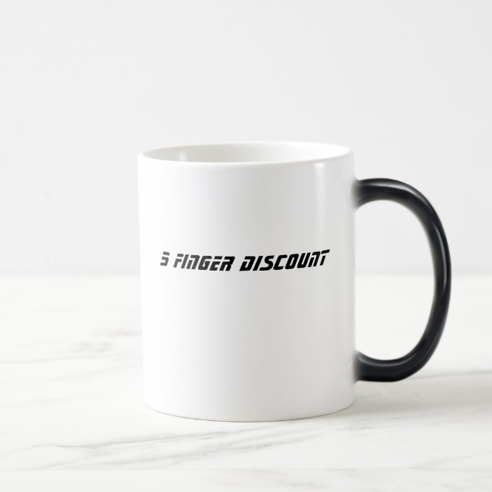 5 FINGER DISCOUNT COFFEE MUGS