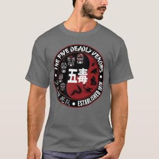 5 Five Deadly Venoms Kung Fu Cult Classic Movie fr T-Shirt