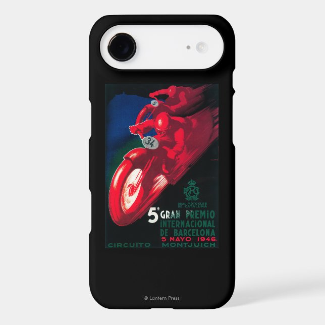 5 Gran Premio Internat'l Motorcycle Poster Case-Mate iPhone Case (Back)