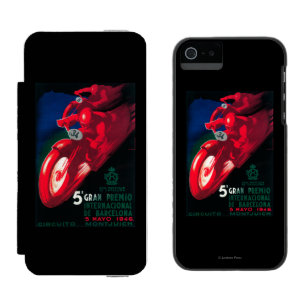 5 Gran Premio Internat'l Motorcycle Poster Wallet Case For iPhone SE/5/5s
