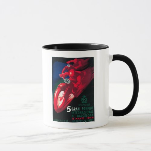 5 Gran Premio Internatl Motorcycle Poster Mug