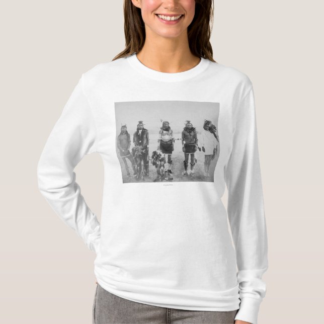 5 Grass Dance Indian Warriors Photograph T-Shirt (Front)
