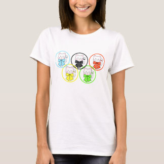 5 happiness cats T-Shirt