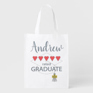 5 Heart Rated Graduate Grocery Bag