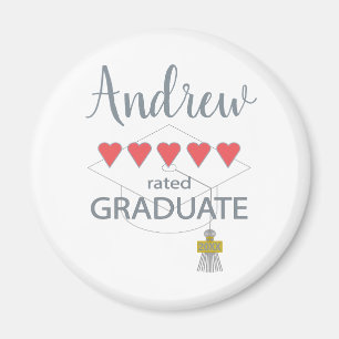 5 Heart Rated Graduate Magnet