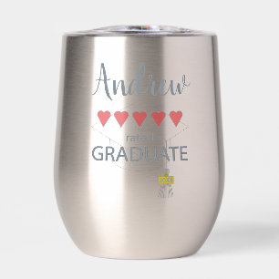 5 Heart Rated Graduate Thermal Wine Tumbler
