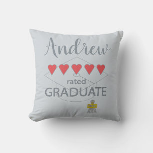 5 Heart Rated Graduate Throw Pillow