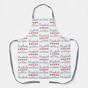5 Heart Rated Great Grandma Apron