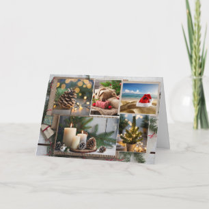 5 Image Holiday Folded Greeting Card