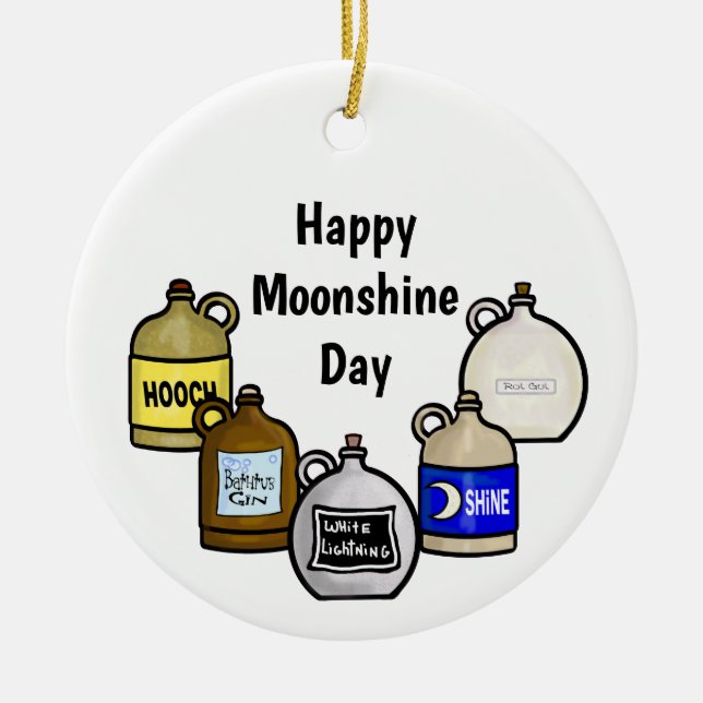 5 Jugs of Moonshine Ornament (Front)