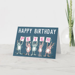 5 Letter Name Happy Birthday Card