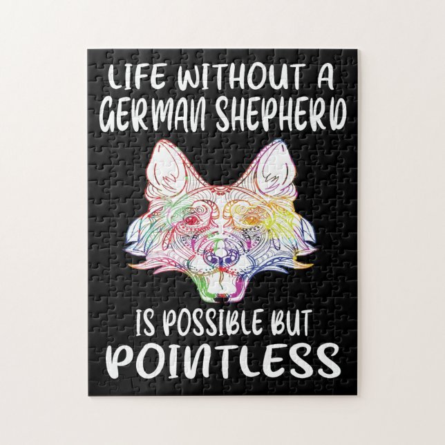 5 Life Without A German Shepherd Is Possible But P Jigsaw Puzzle (Vertical)