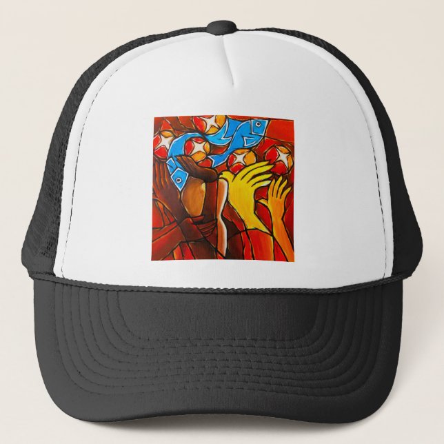 5 Loaves 2 Fishes Trucker Hat (Front)