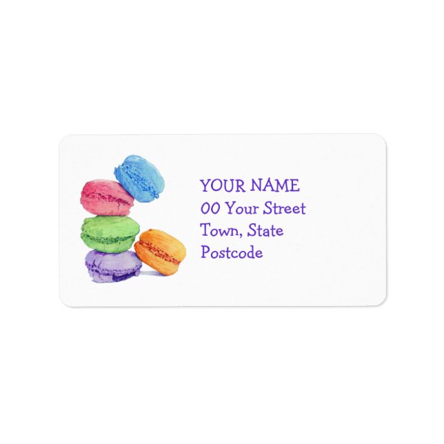 5 Macaroons Address Label (Front)