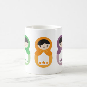 5 Matryoshka Sweethearts Coffee Mug