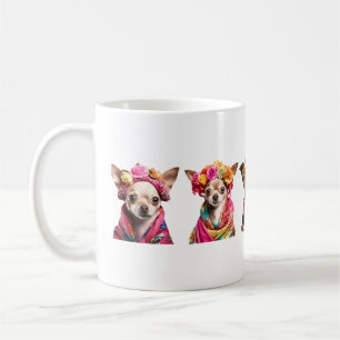 5 Mexican Chihuahuas dog mom dad birthday gift mug