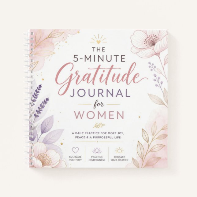 5 Minute Gratitude Journal (Front)