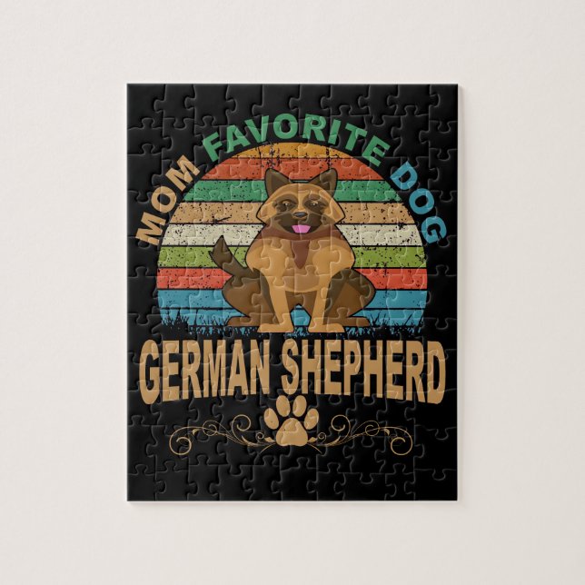 5 Mom Favorite Dog German Shepherd Jigsaw Puzzle (Vertical)