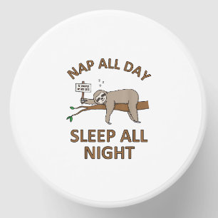 5 More Mins Funny Sloth Shirt Sleep Napping Cute T Mini Candle Favors