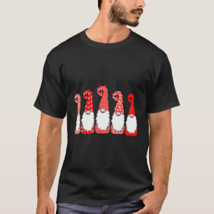 5 Nordic Gnomes Winter Christmas Swedish Tomte Cut T-Shirt
